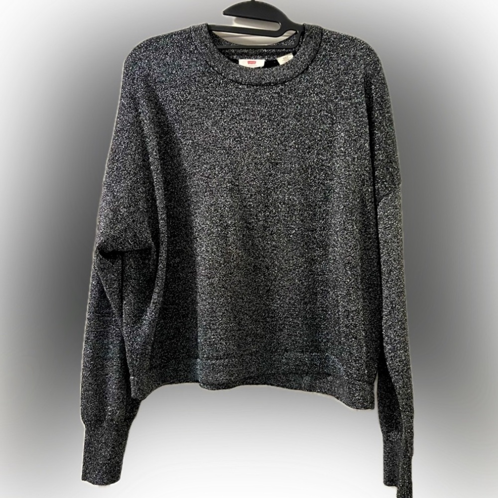 Women's Black Glitter Sweater